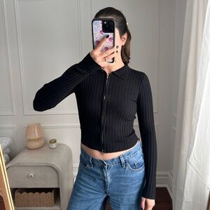 Princess Polly Ribbed Zip-Up